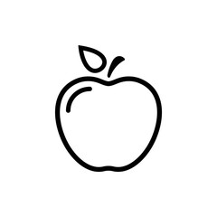 Apple vector icon. Apple fruit illustration icon.Web design vector logo. Apple isolated