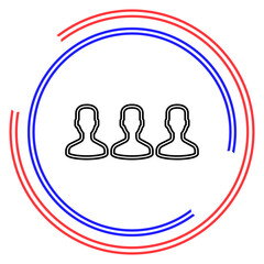 group of people icon - business communication