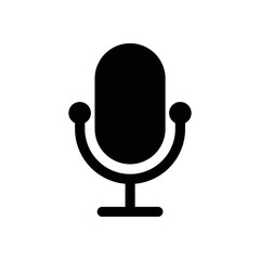 Microphone vector icon, Web design icon. Voice vector icon, Record. Microphone - recording Studio Symbol. Retro microphone icon.