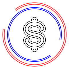 Dollar sign icon, currency sign - money symbol