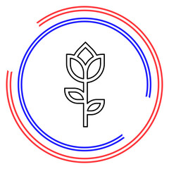 vector Flower illustration - nature floral plant
