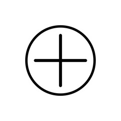 Plus vector icon. Vector web design.