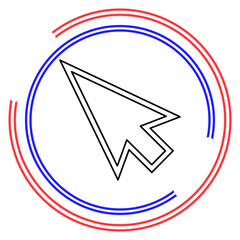vector mouse cursor symbol - arrow click