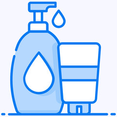 
Baby lotion icon in modern style 
