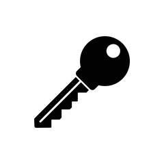 Key vector icon. Open house key icon. Key from the lock icon. Key icon - information protection symbol.