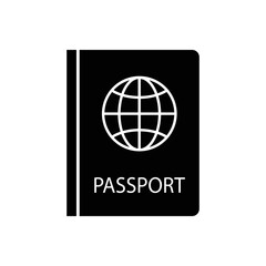 Passport with biometric data icon isolated on background. International travel passport document icon. Passport vector icon EPS 10. Passport Icon - Travel. Pass isolated.