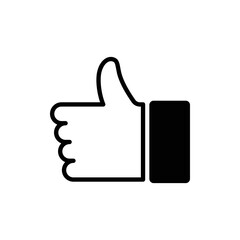 like icon vector. Thumbs up icon