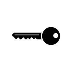 Key vector icon. Open house key icon. Key from the lock icon. Key icon - information protection symbol.
