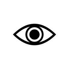 Eye vector icon. Open eye icon, The eye of the beholder. Web design icon. Symbol of the human eye. Vector EPS