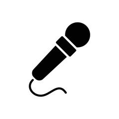 Microphone vector icon, Web design icon. Voice vector icon, Record. Microphone - recording Studio Symbol. Microphone vector icon graphic illustration.