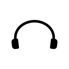 Headphones vector icon on background. Web design icon. Headphones icon minimalist design