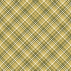 Seamless pattern in swamp green, beige and white colors for plaid, fabric, textile, clothes, tablecloth and other things. Vector image. 2