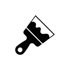 Paint brush flat icon. Brush paint vector illustration icon. Paint brush icon page symbol for site design. Paint brush icon EPS