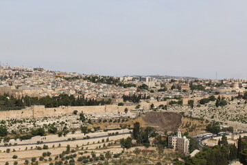 Fototapeta na wymiar panoramic view of jerusalem