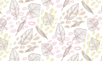 水彩ボタニカルパターン