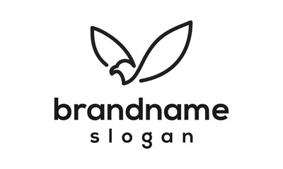 Obraz premium Simple eagle logo design vector