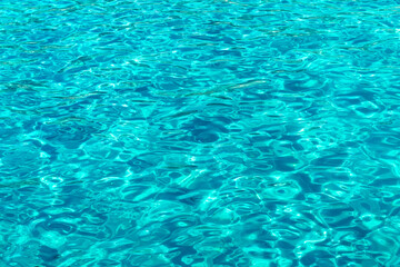 Turquoise water surface of the Mediterranean