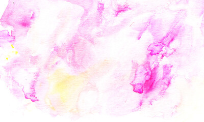 Watercolor material with a soft impression