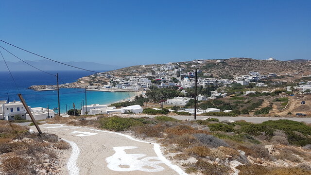 view of the city of Donousa