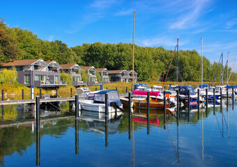 Gustow Hafen auf der Insel Rügen - Gustow harbour island of Ruegen