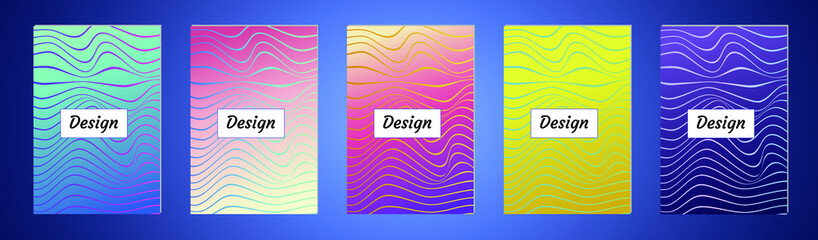 Minimal covers design. Colorful linear patterns. Vibrant background for screen, poster, banner, wallpaper, social media post