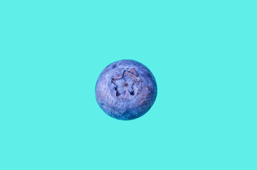 close up of one dried Blueberry isolated. Top view of Dried Delicious Blueberry for Superfood - Healthy ingredients for muesli, cereal. healthy lifestyle, antioxidant food