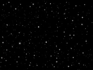 Vector stars texture. Numerous white stars on black background digital illustration.