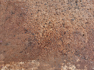 A close up of rusted metal sheet