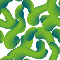 Obraz premium Trendy seamless pattern 3d abstract shape liquid vintage 90s cover vector illustration