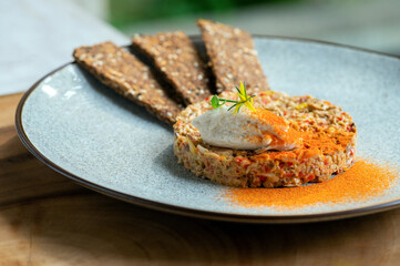 Plant based vegan cuisine