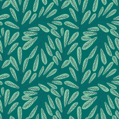 Bight Pink Flowers and Green Leaves Vector Seamless Pattern. Seamless floral pattern background vector Illustration for print, Wallpaper, fashion template