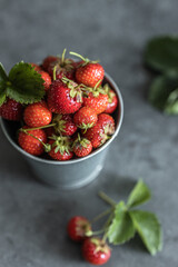 Fresh strawberry in a bowl
