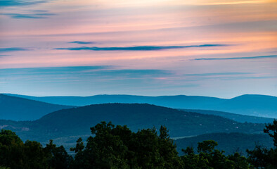 Morning Sunrise landscape in Budapest