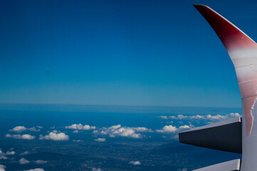 飛行機からの雲