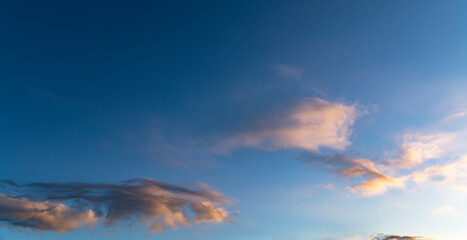 Fototapeta na wymiar Beautiful sunrise, with colorful clouds on the sky. Nature sky backgrounds.