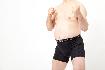 Obraz premium メタボ男性