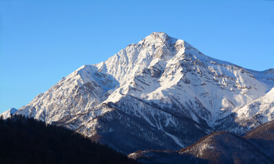 Mount Chaberton is 3,131 meters high and is a mountain in the Cottian Alps located in the French department of the Hautes-Alpes but overlooks the Susa Valley in Italy.On the top there is a fort.