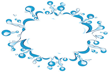 illustration of a splash of water