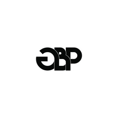 gbp letter original monogram logo design