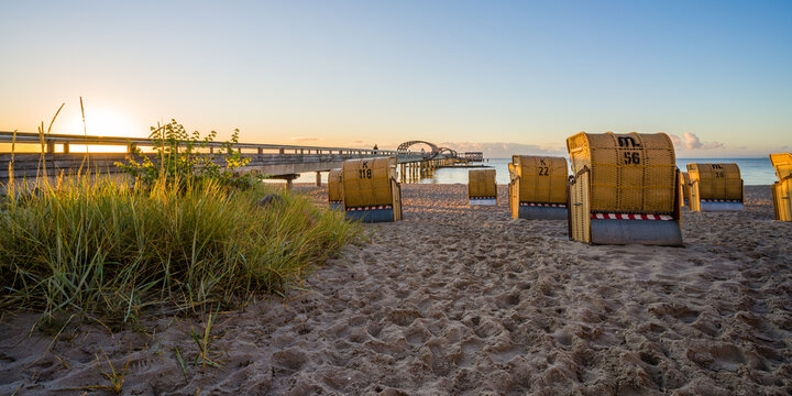 Strandk&ouml;rbe an der Ostsee, Kellenhusen