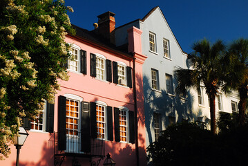 Obraz premium Row Houses, Charleston, South Carolina