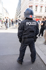Polizeieinsatz während einer Demonstration