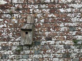 bird house on wall