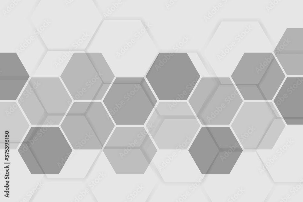 Wall mural hi-tech abstract background with honeycomb elements. hexagonal background for digital technology, me