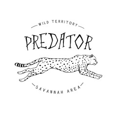 Logo with cheetah