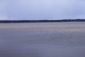lake in the evening