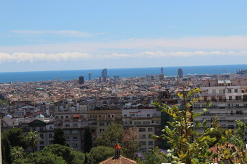 panoramic view of Barcelona 