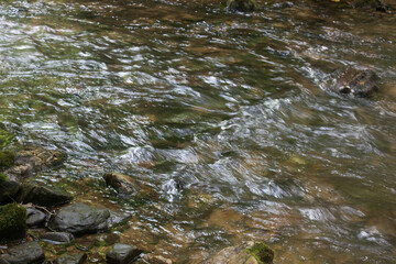 Cascading stream over rocks