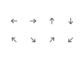 Arrow set icon. Arrows symbol design