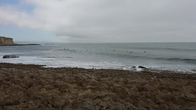 Coxos bay in Ericeira, is part of the world surf reserve in Ericeira Portugal.